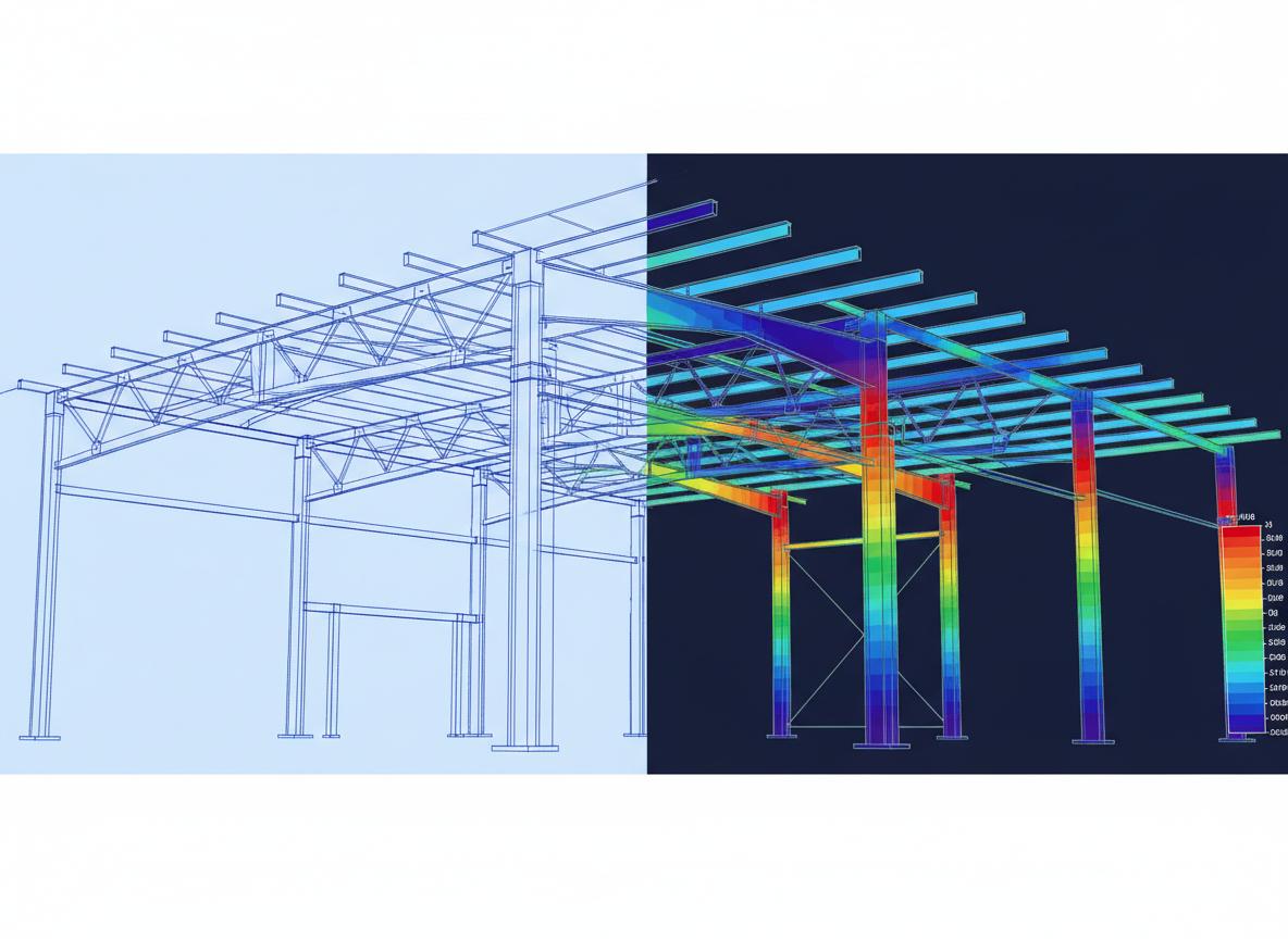 Steel construction - industrial hall